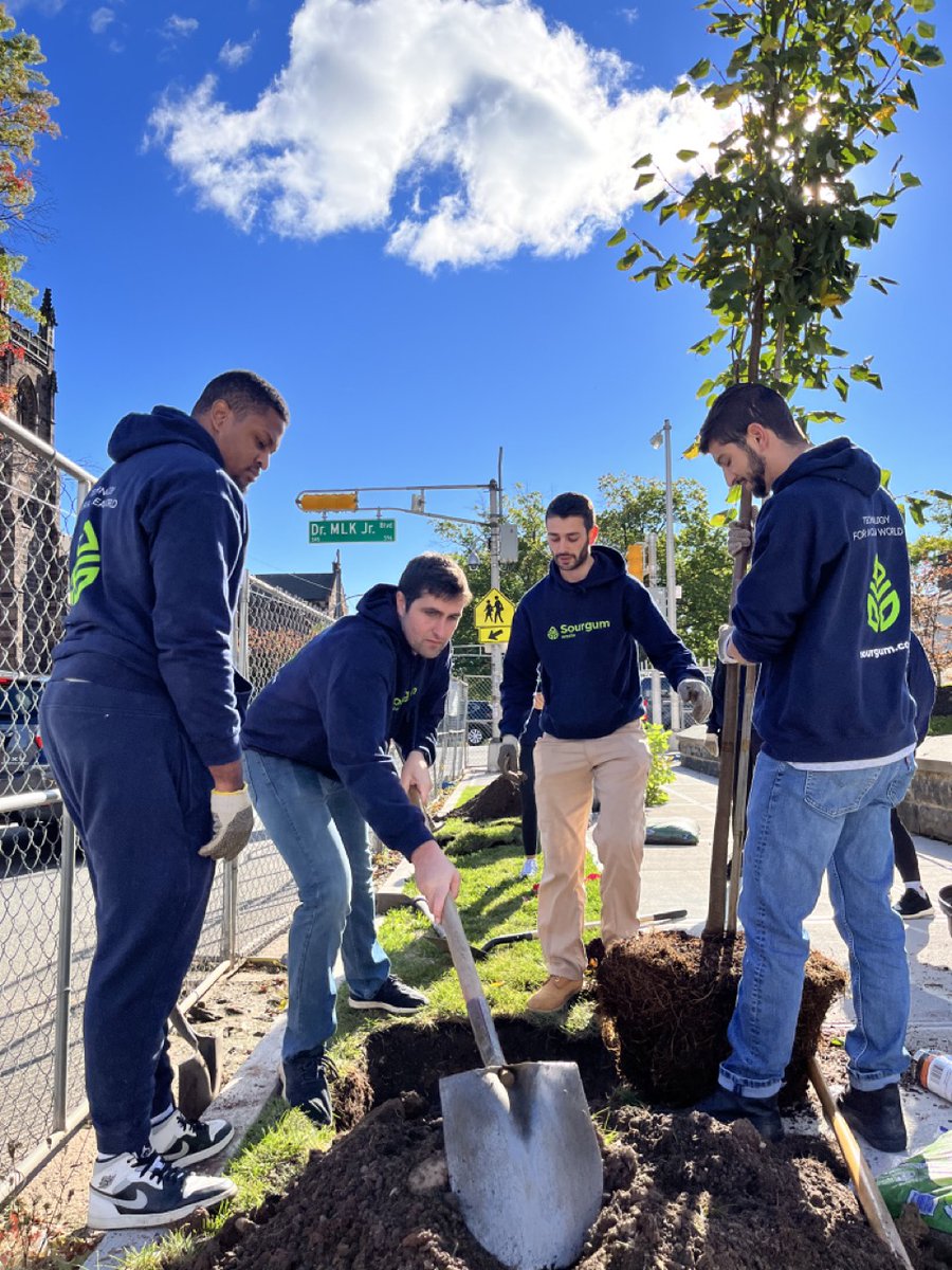 sourgumwaste's tweet photo. We had the opportunity to help out @njtrees and plant a dozen new trees in Newark, NJ as a team this weekend. It felt wonderful to start the day by helping make our planet a little healthier.
#volunteering #teamwork #treehuggers #foracleanworld #sourgumwaste https://t.co/mLTwey1njv