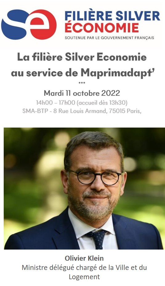 🚨 Breaking News 🚨
<a href="/OlivierKlein93/">Olivier Klein</a> Ministre délégué chargé de la ville et du logement interviendra au colloque "La Filière Silver Economie au service de Maprimadapt'" de <a href="/FiliereSilver/">Filière Silver Économie</a>, partenaire du CAH.
Programme 👉bit.ly/3ClNS4G
Inscription 👉 bit.ly/3yvyrG1