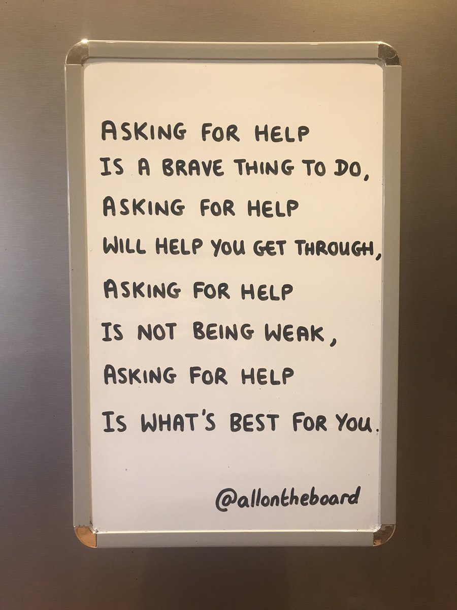 allontheboard's tweet photo. Asking for help is not being weak.

#WorldMentalHealthDay #MentalHealth #Help https://t.co/Dkke15l4ml