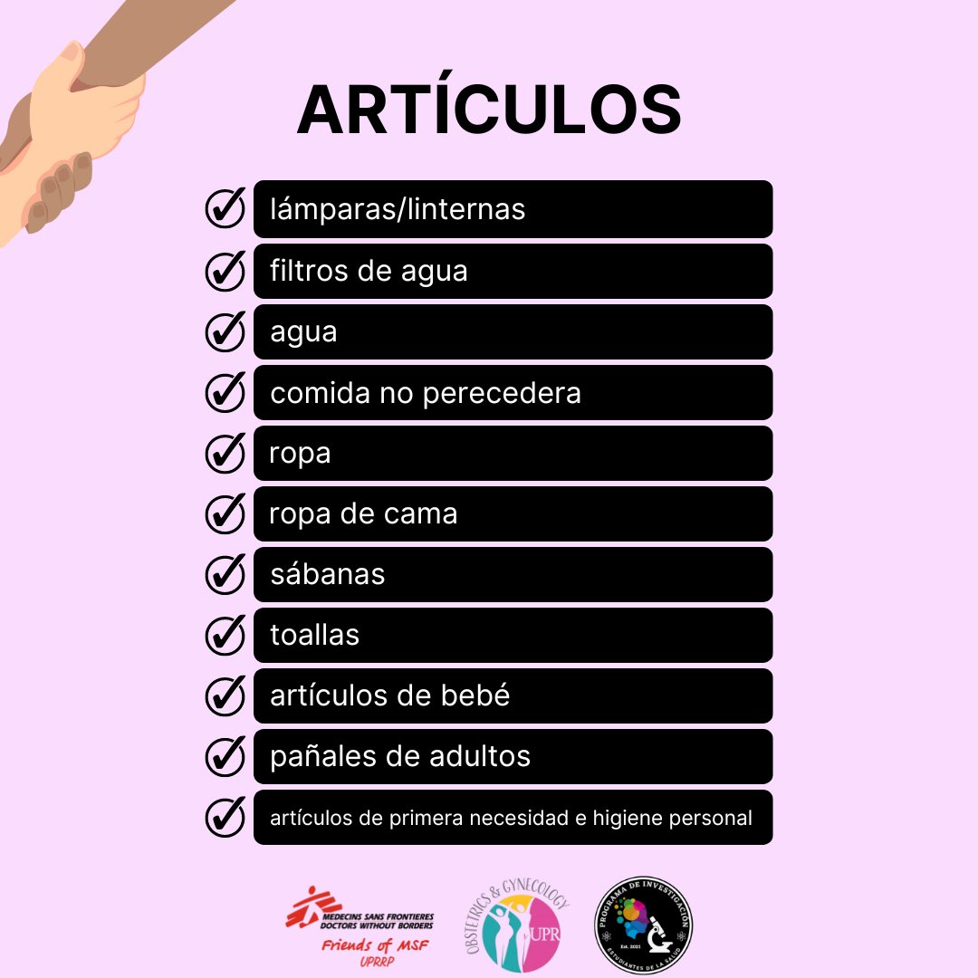 FriendsMSFuprrp's tweet photo. 📍𝗗𝗢𝗡𝗔𝗖𝗜𝗢𝗡𝗘𝗦 𝗙𝗜𝗦𝗜𝗖𝗔𝗦📍
(1)Departamento de ObGyn, Escuela de Medicina, RCM (8am-4pm)
(2)Oficina del Consejo de Estudiantes de CN

💰𝗗𝗢𝗡𝗔𝗖𝗜𝗢𝗡𝗘𝗦 𝗠𝗢𝗡𝗘𝗧𝗔𝗥𝗜𝗔𝗦💰
ATH Móvil: (787)247-6445 [tesorera PIES] 
🚨Incluir “Nombre completo, FIONA” https://t.co/oMFCTusIYs