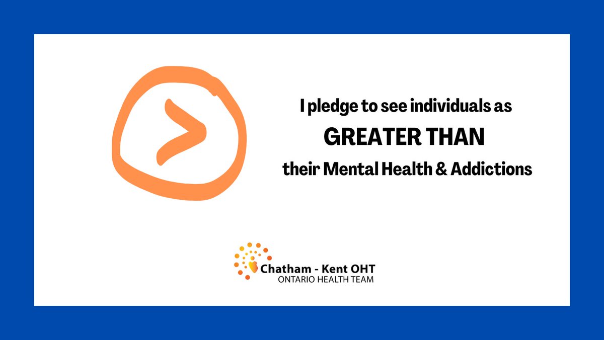 CKEandSS's tweet photo. Today is World Mental Health Day!
This week across CK we are participating in an Anti-Stigma Campaign called “Greater Than”.   
Join us by taking the pledge to see individuals as GREATER THAN their Mental Health and Addictions. 

https://t.co/HTTKvrU74N https://t.co/3DrJWc6Kig