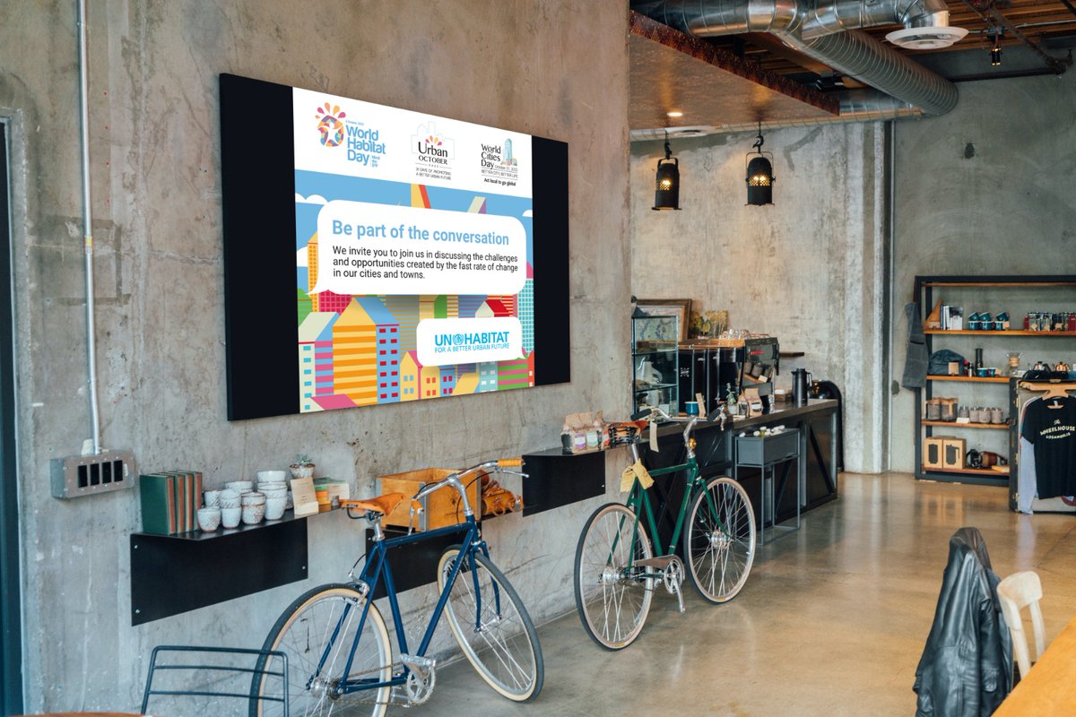 UNHABITAT's tweet photo. Get involved in #UrbanOctober! We are encouraging national governments, local authorities, and other urban practitioners to mark the day by organizing events through workshops or webinars, panel discussions, and interviews.

Post your event 👉 https://t.co/6ZtuouB6zt https://t.co/W9v8aAKJkE