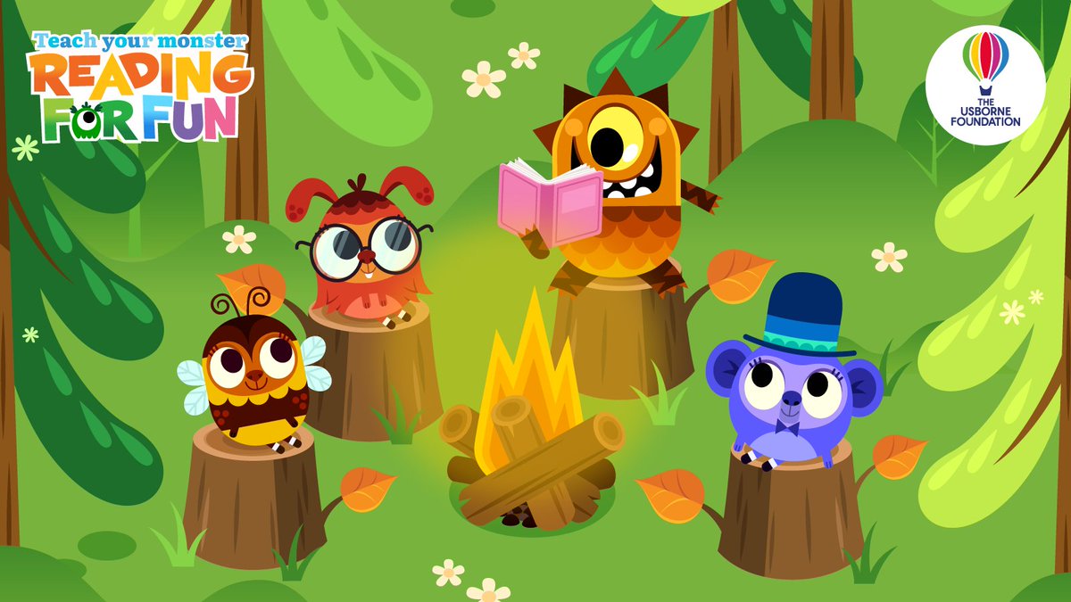 TeachMonsters's tweet photo. As the weather is getting colder, there’s nothing like reading a book by a roaring campfire🏕️🔥 In #TeachYourMonster #ReadingForFun, your monster can now do this too with their villager friends! 📚

Download for #FREE now: https://t.co/EnyKn2pcP7 https://t.co/cZXWvgqDpz