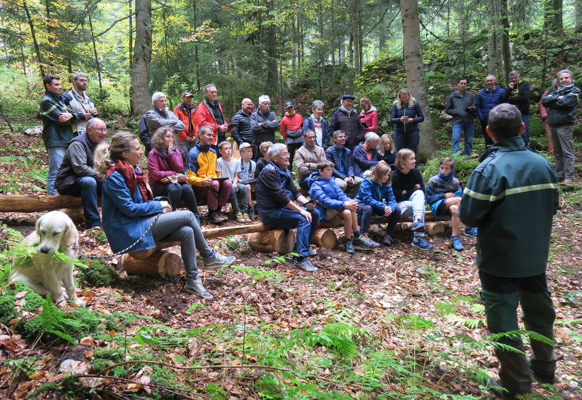 furet_company's tweet photo. 🌲🌳Samedi l'@ONF_Officiel inaugurait son nouveau MARTELOSCOPE NUMERIQUE à @villarddelans 
50 personnes de tous âges étaient de la partie.
#Forêt et #application ont été appréciées lors de ce moment #convivial.
#gardeforestier #isère #bois #sensibilisation #biodiversité https://t.co/losA9Xy0nL