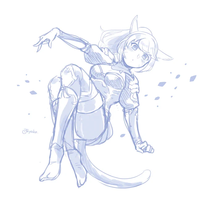息抜きに落書き〜忍者AF1はリボンが可愛い 