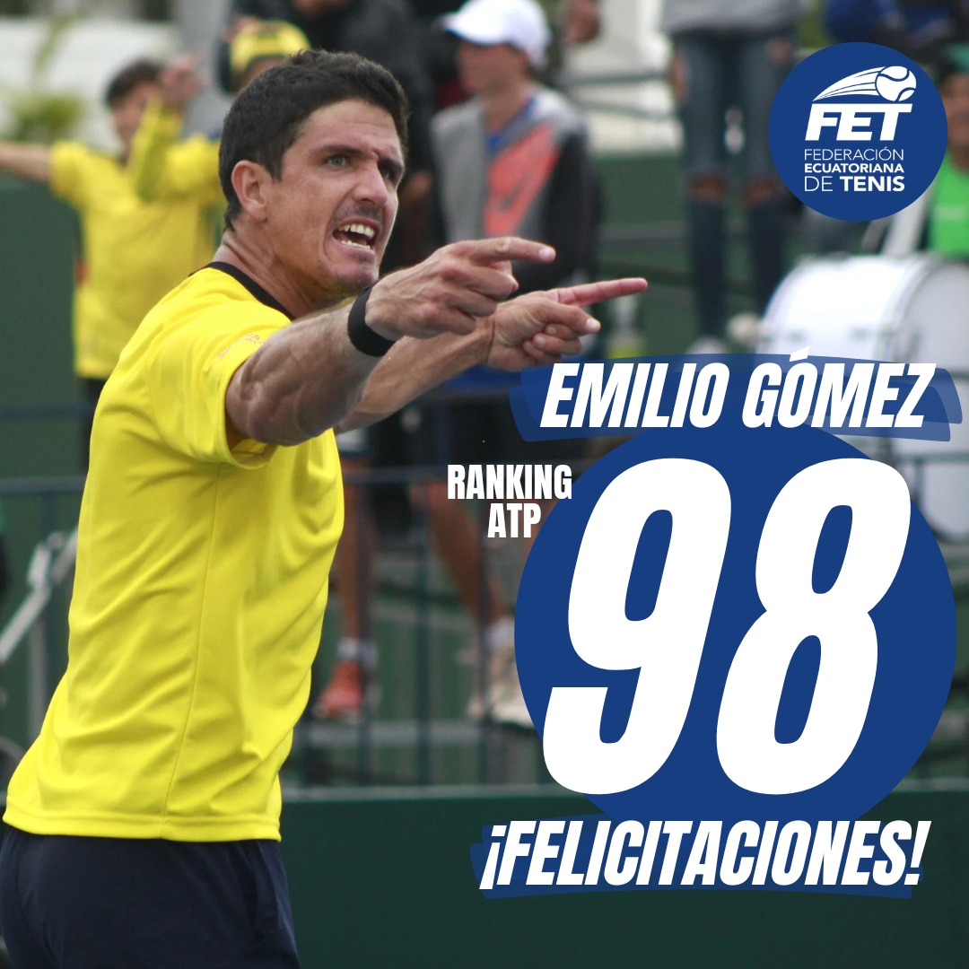 FETenis's tweet photo. Oficial... Emilio Gómez ya está en el top 100... Felicitaciones Emilio!!!

@emiliogomez91 https://t.co/IkXiBSSVhm