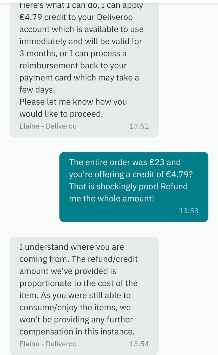 DillyBillon's tweet photo. @Deliveroo_IE have got to be joking? https://t.co/WCkTtiDg1h