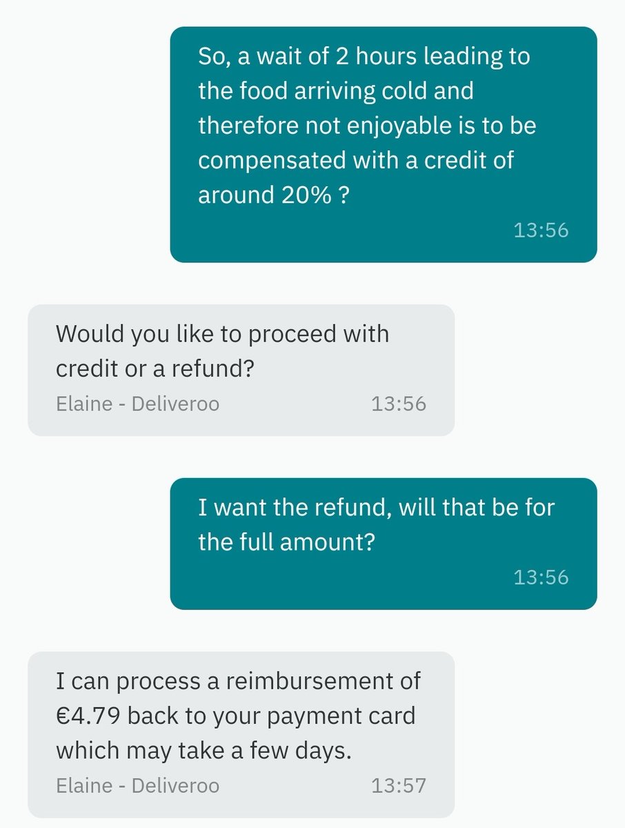 DillyBillon's tweet photo. @Deliveroo_IE have got to be joking? https://t.co/WCkTtiDg1h