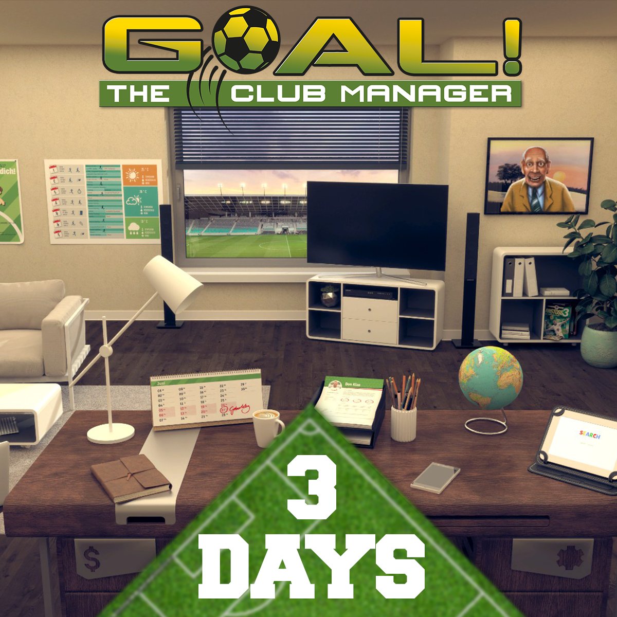 GoalTheClub's tweet photo. Wow, that was fast! In just 3 days, on October 13, 2022, you'll have the chance to become a legendary top manager yourself. So dust off your manager outfit and your tactical skills so you can lead your team straight to the top! #anstoss #toplitz #football #footballmanager https://t.co/eh8VIO9Bwl