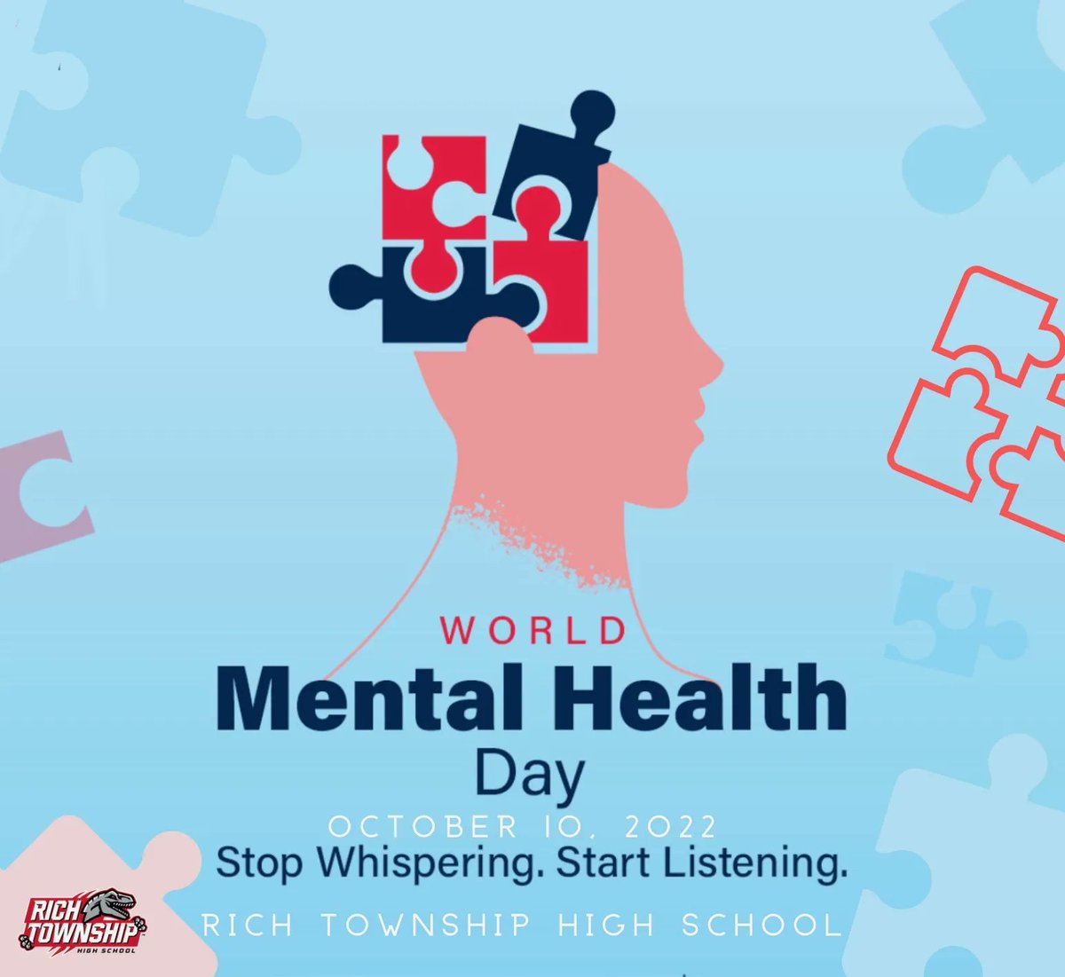 We recognize the importance of mental health and well-being <a href="/RichTownshipHS/">Rich Township HSD 227</a>. Please rest today #StopWhisperingStartListening
