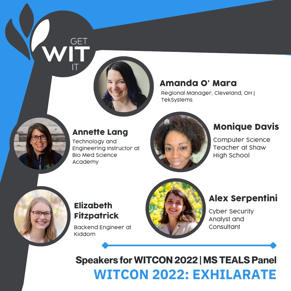 getwititCLE's tweet photo. How can we help encourage students to pursue majors and careers in CS/STEM? Our panel will share their ideas and strategies to help build and maintain interest in CS/STEM careers for students of all ages and backgrounds #WomenInIT #WITCON2022 #ClevelandTech #getWITit https://t.co/KnSHgtQP0Z