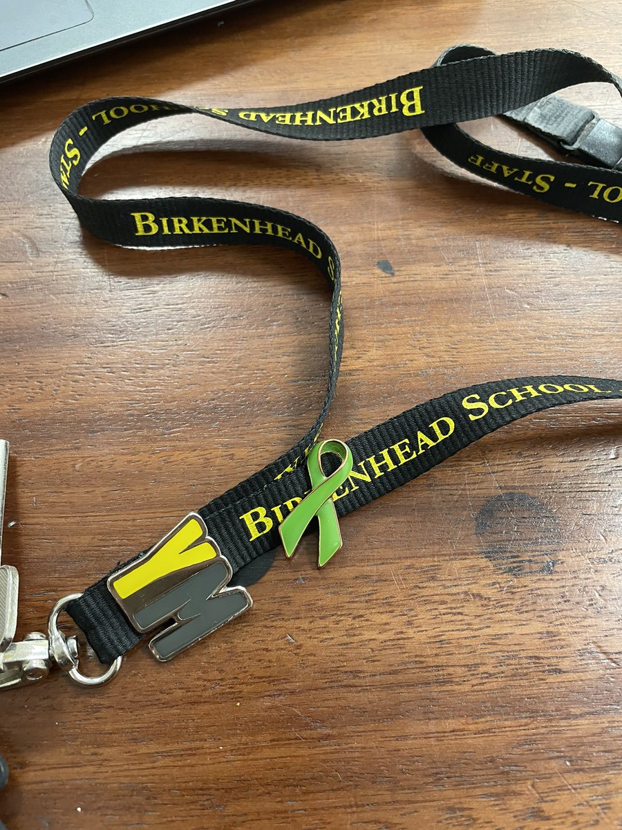 BirkenheadPsych's tweet photo. Wearing my green pin today for #PinItForMentalHealth on #WorldMentalHealthDay 💚🧠 @mentalhealth https://t.co/u9ysFSON8f