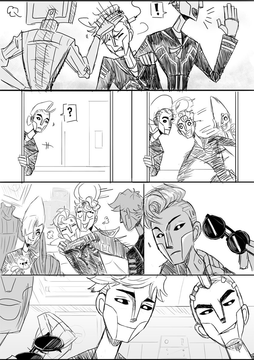 carrinth's tweet photo. For 10/10 day, a selection of some of my fav 1010 stuff I've drawn. They bring me a lot of joy and inspiration. I love that robot boyband 😙💕 https://t.co/SSc6uYBy6V