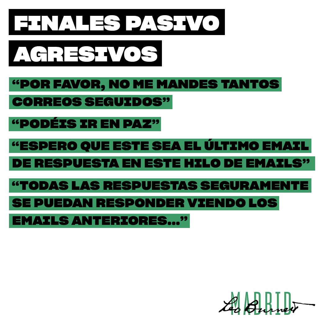 Buenos tardes gente,

Ayer fue el #DíadelEmail y queremos compartir con vosotros las mejores frases que podemos encontrarnos al escribir un email. Sorprendenos con más de estas míticas frases, palabras y despedidas.

Salidos 👋