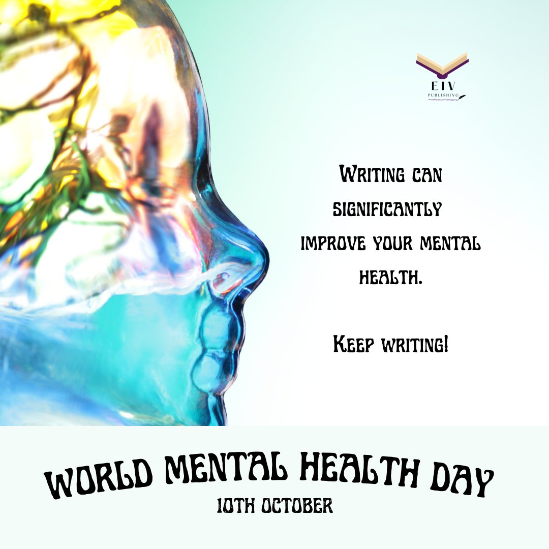It's well documented that expressive writing can lead to reduced stress, anxiety &amp; depression.  It can also improve sleep and bring greater focus and clarity.  Write something today.  

#worldmentalhealthday #getwriting #getfocus #happywriting #writers #writingcommunity