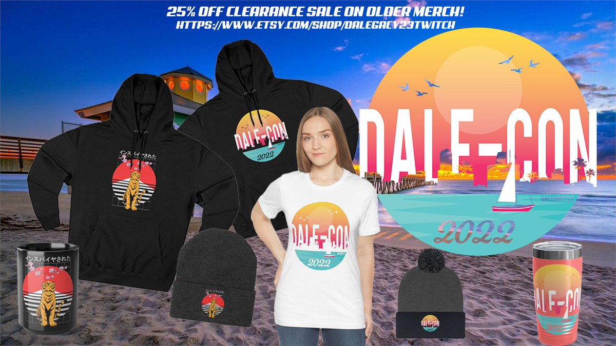 DaLegacy23's tweet photo. Dale Con 2022 Merch is in the store!
https://t.co/nl69ryTGw6
#DaleCon2022 #Twitch #streamers #Florida #YouTube #DaleCon https://t.co/HtePxpZhpT