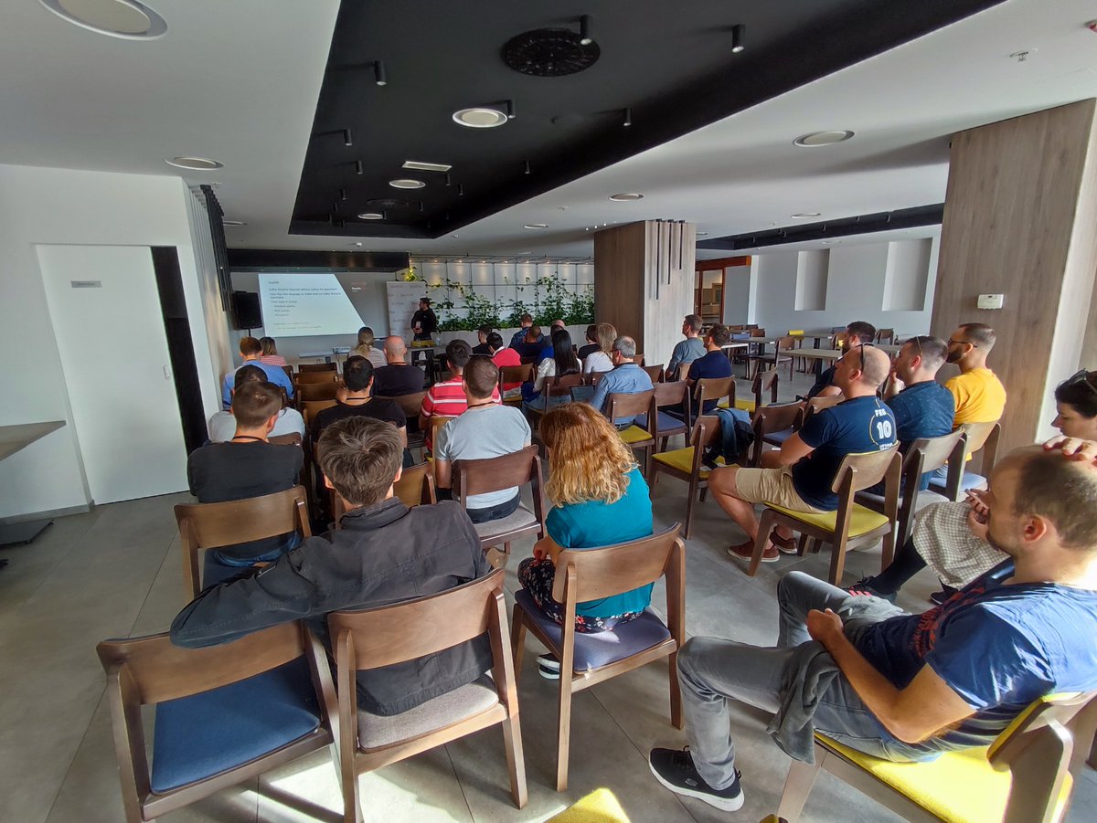 buzzgor's tweet image. Few shots from my Kafka talk at JavaCRO earlier today. Feels good to talk at conferences in person again.
#javacro #apachekafka