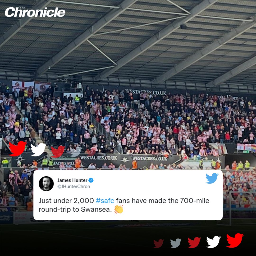 ChronicleSAFC's tweet photo. The best set of travelling fans in the Football League and it's not even up for debate 👏

#SAFC https://t.co/U2xoXtJlKI