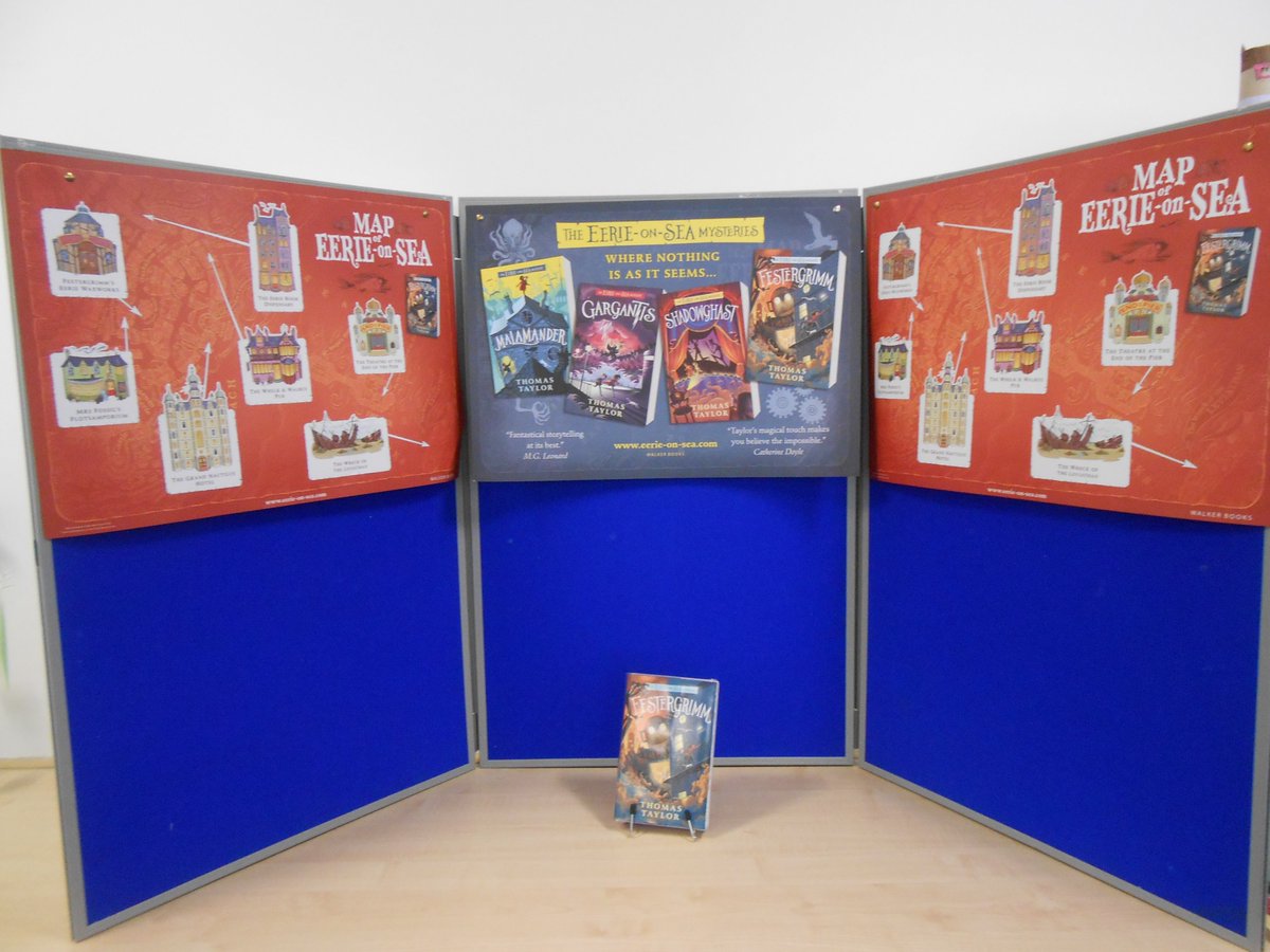 Thank-you @ThomasHTaylor @walkerbooksuk #toppstaschooldisplay for our new Thomas Taylor book, I'm sure one of our readers will borrow it as soon as the Library doors open tomorrow.