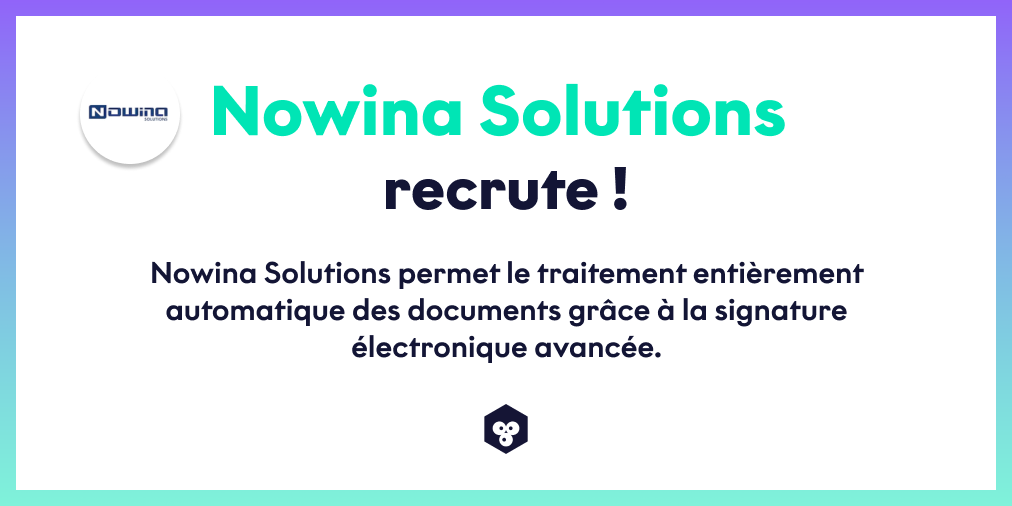 nextenio's tweet photo. π±πΊ @NowinaSolutions est Γ la recherche d'un Analyst - Consultant eSignature. Rencontre-les sur https://t.co/KsRxEvEX4d.
π https://t.co/0jIetBe1PB
#techishiring #techhirestech https://t.co/4FSufVdqD2