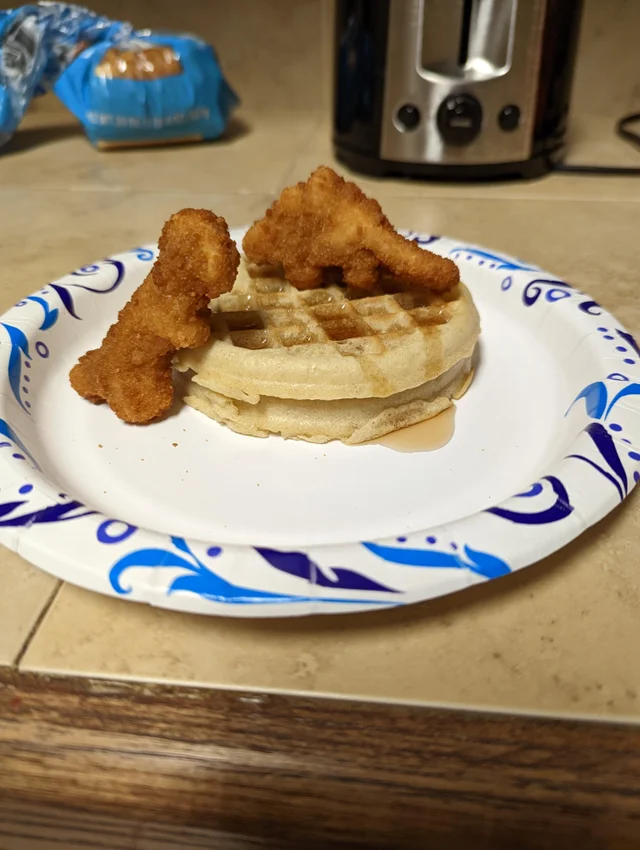 chicken and waffles