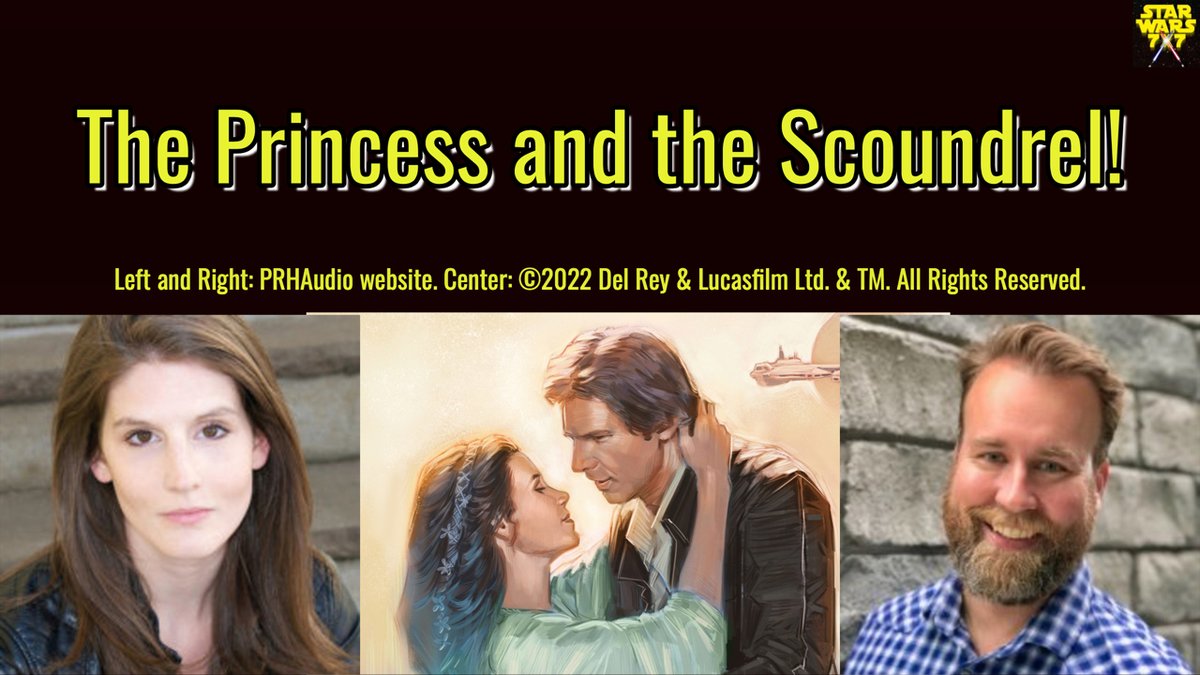 Over the weekend, we shared a conversation with @SaskiaAudio and @CaptainEhud about their work as Leia and Han in @PRHAudio's The Princess and the Scoundrel! Check it out wherever you like your podcasts - links at pod.link/sw7x7
