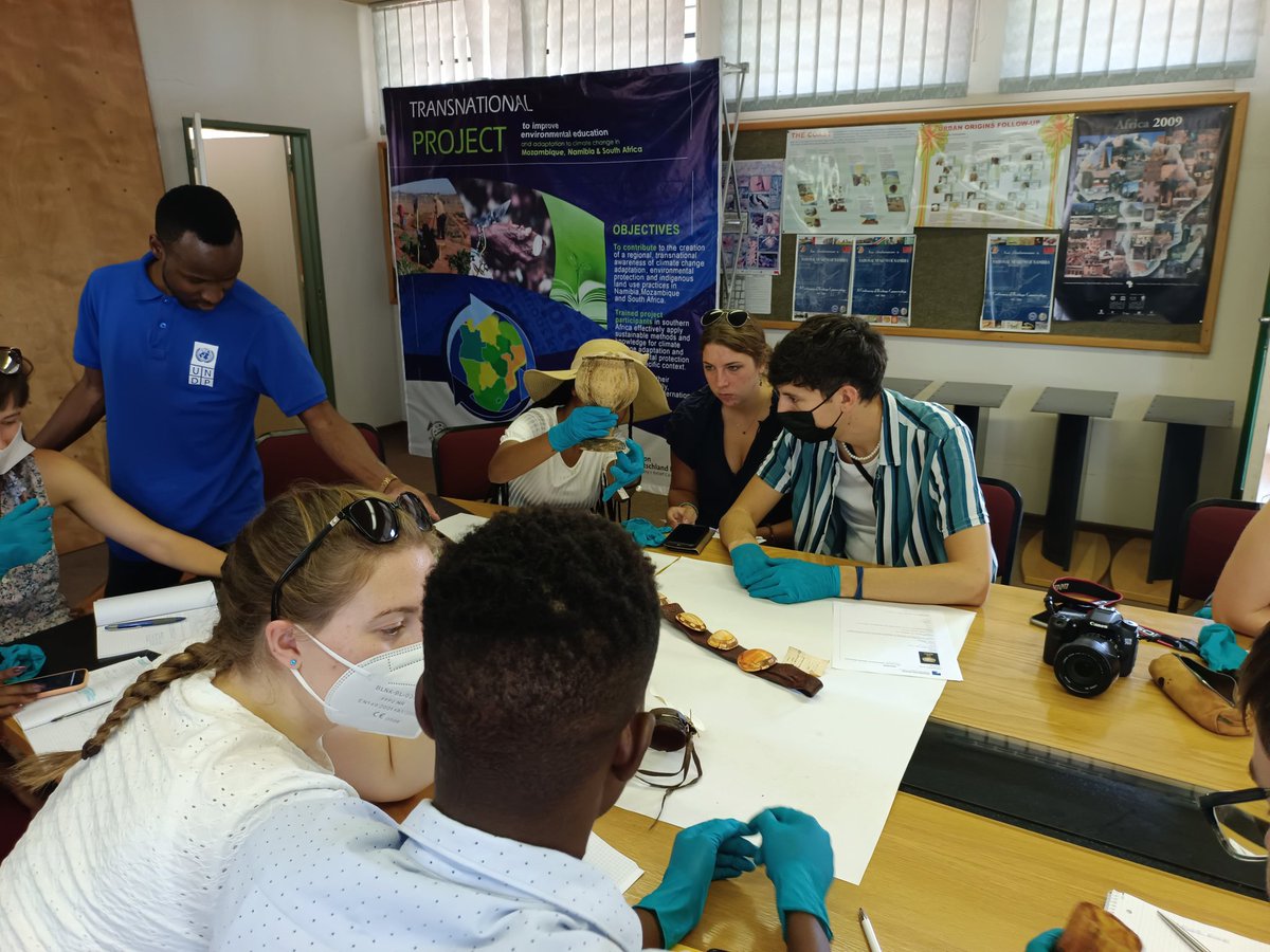 HistoBlick's tweet photo. Namibian-German Summerschool Day 6 : Raising questions on objects at the National Museum 1/... https://t.co/s647zE77R3