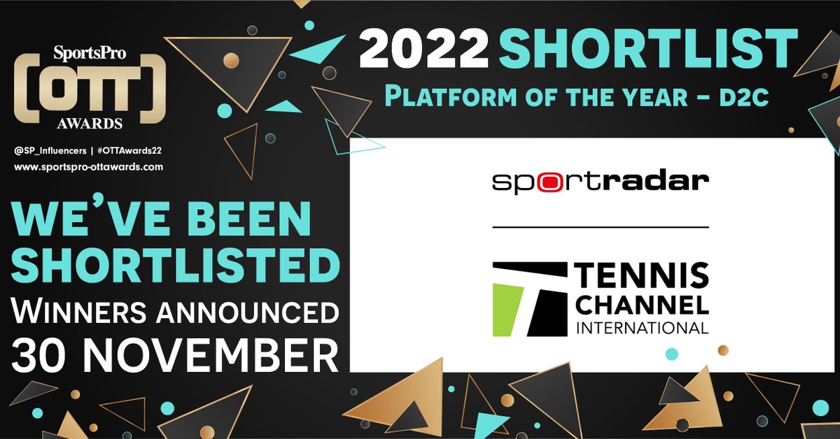We're very excited and honored to be nominated at this year's SportsPro OTT Awards for 'Best Tech Company' and 'Platform of the Year - D2C’.
Looking forward to the awards night on November 30th!

#OTTAWARDS22