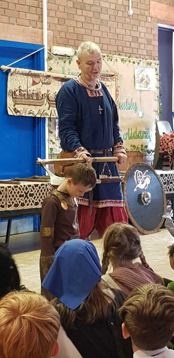 FedStMarys's tweet photo. Some of our Y5 Viking children have been found guilty of some terrible crimes this afternoon. Stealing horses and drowning kittens. Following a trial, they received some horrible punishments, voted for by our own VIkings. @LongshipTrading Fantastic fun! https://t.co/XleRwnEtla