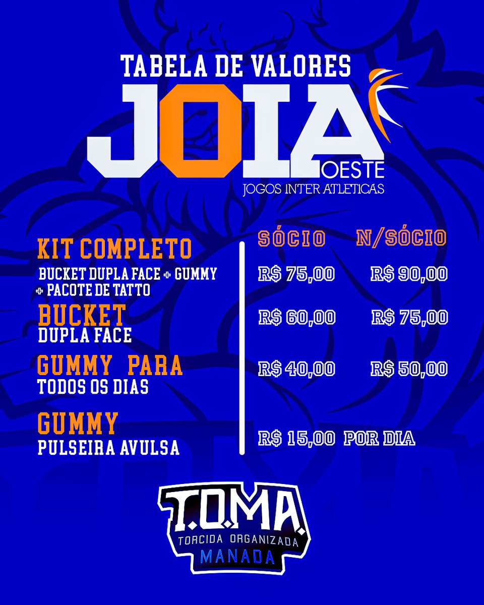 torcidaManada's tweet photo. 🔹Parcelas:
1ª - até 26/10
2ª - até 11/11 ou na retirada

🔹Formas de pag:
Pix
Boleto
Cartão em até 12x (pic pay + 4,29%taxa)

🔹Formulário na bio

VIDA LONGA AO BISÃO
#BigBiso #JáéJOIA https://t.co/wHdB47GDwQ