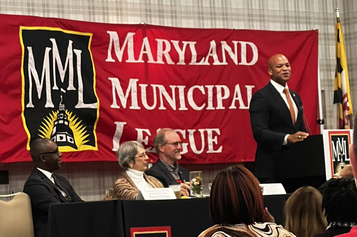 Melanie20735's tweet photo. Powerful moment, our new State Motto… “Leave NO Marylander behind!! #MMLConference @SouthlandInd represents and is a partner always for the Cities and Counties! https://t.co/8xIbmfcAjB