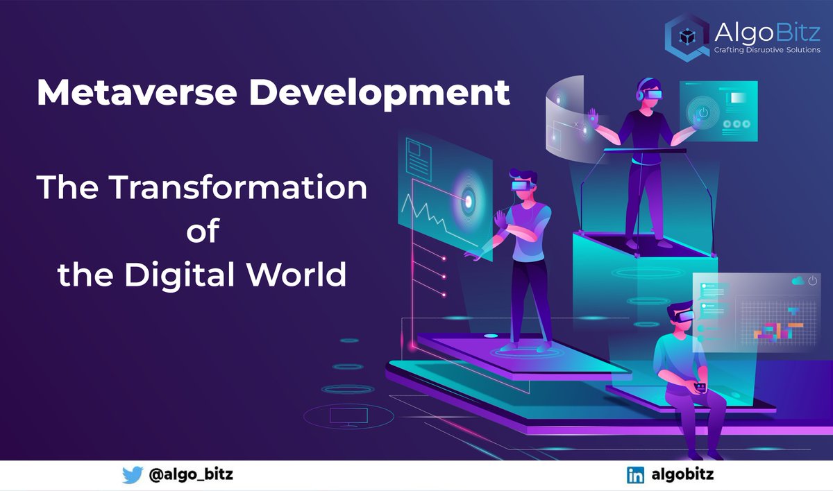 algo_bitz's tweet photo. The #Metaverse is here! It's not only altering how we see the world but how we get involved in it.
Dive into our latest insights on how the digital world is being transformed by its progress ๐https://t.co/wdZ6MQaukB
#algobitz #blockchain #Web3 #nft #AI #VR #IoT #cryptocurrency https://t.co/PRSFJgrv7O