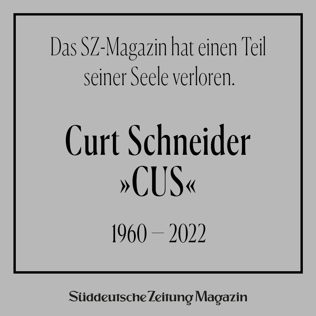 szmagazin's tweet photo. Sie war eine der beliebtesten Rubriken des SZ-Magazins: »Das Kreuz mit den Worten«. Nun ist der Mann dahinter, Curt Schneider alias »CUS«, gestorben. Das SZ-Magazin trauert um einen Freund und Kollegen. In einem Nachruf erinnern wir an ihn: https://t.co/7YMPcKzFPS https://t.co/5XgFD8rvhB