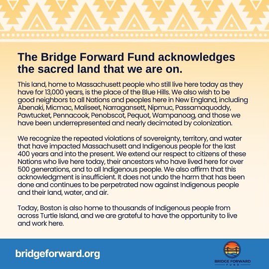 BForwardFund's tweet photo. Today we honor indigenous people and their sacrifices. Centering equity and justice in our funding. Founder &amp; CEO Luisa Peña Lyons https://t.co/UY63HzD1Ob