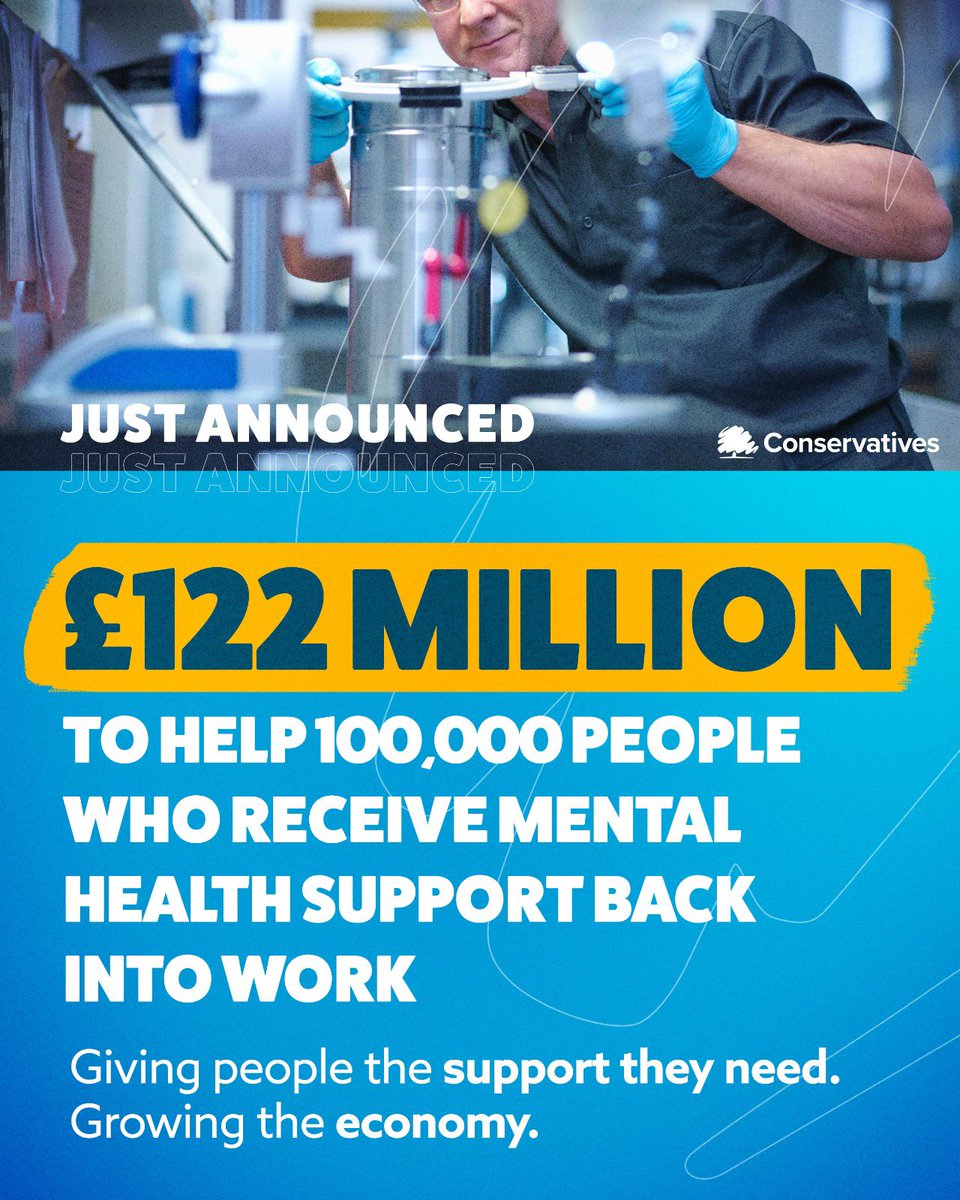 It is vital we support everyone across our society to get into work. This £122 million funding will give those receiving mental health support access to employment advisers to help them stay in work longer or get a job faster. #WorldMentalHealthDay