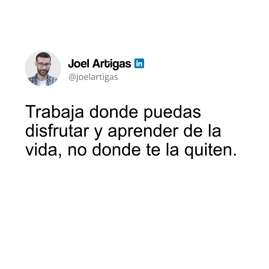Tu eliges.