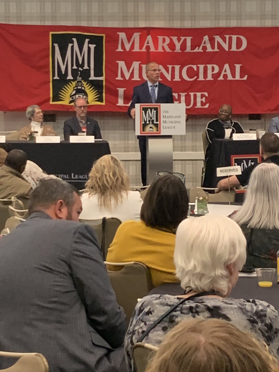 MDMunicipal's tweet photo. Atty Gen candidate @BrownforMD with us to kick off today at Fall Conference #MMLConference https://t.co/DzZXJ4aLS5