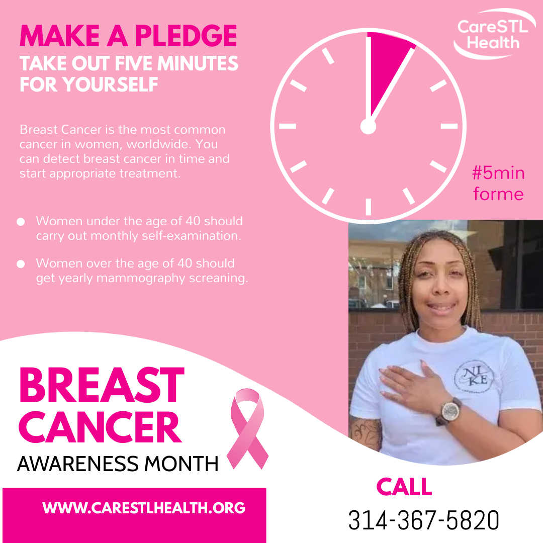 In the month of October, make sure you take some time for yourself!  It's Breast Cancer Awareness Month.  #awareness #SMHW #breast #takecareofyou