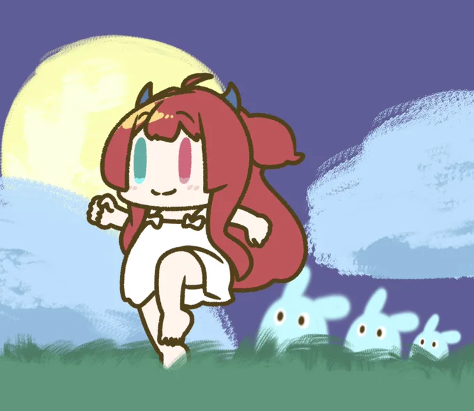 ロアちゃんとうさぎのオバケロアちゃん最近夜はどう過ごしてる?寒くなったからか夜のおいら眠さ増し増し夢トロ乗せだよロアちゃんの夜に楽しいアニメやドラマいっぱいあると嬉しいねロアちゃんの夜に楽しいこといっぱいあれ〜今日のご飯豚ロース #ロアート 