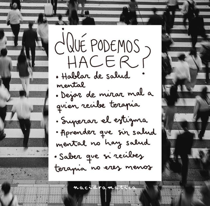 Luisagn7's tweet photo. La salud mental debería ser un derecho, no un privilegio.
Ojalá llegue el día en el que ir al psicólogo este al alcance de todos, sin ser un lujo.

La salud mental es SALUD, y es igual de importante que la física.
#DiadelaSaludMental ❤️‍🩹💪🏻 https://t.co/3ZR3kmHizy