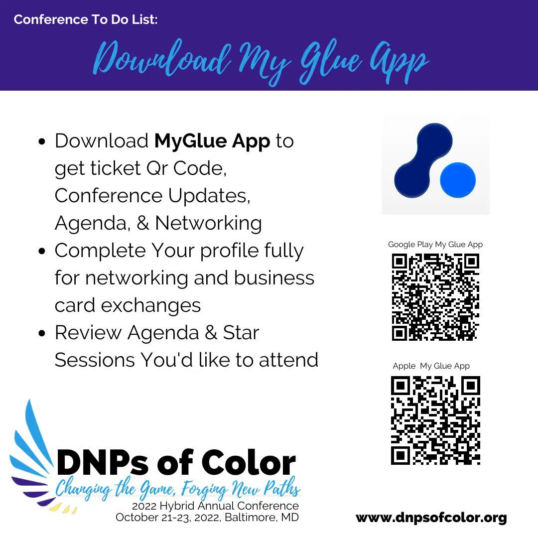 No that you are registered for the conference, stay informed with the MyGlue App! Be sure to download before you get to conference!
buff.ly/3B8QbIY