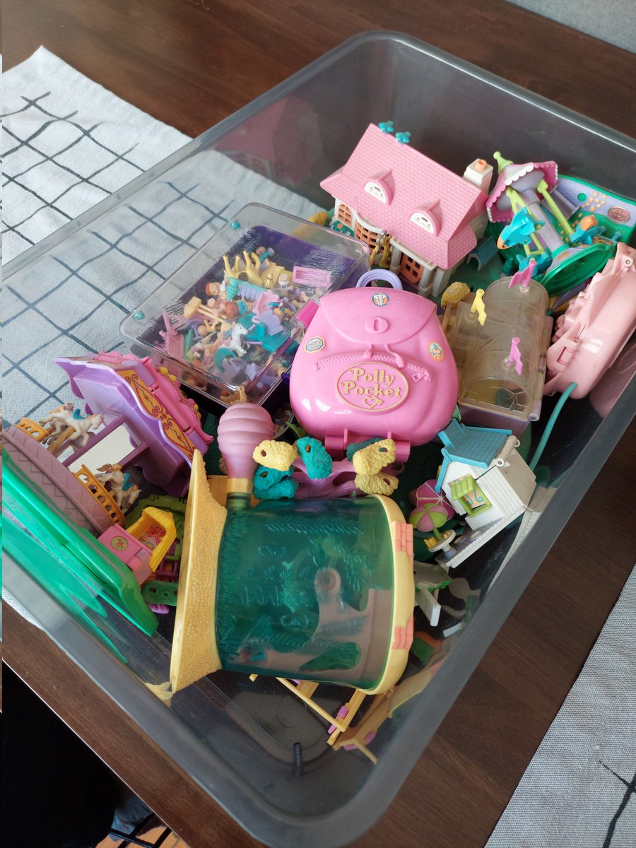 clonosaurios_'s tweet photo. Las lindas todavía tenemos nuestra colección de Polly Pocket intacta https://t.co/MVU20w8iki