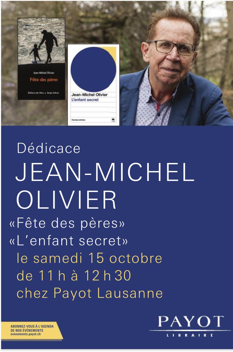 jmolichel's tweet image. Si vous êtes à Lausanne samedi prochain, passez me dire bonjour à la librairie Payot, rue Pépinet.
