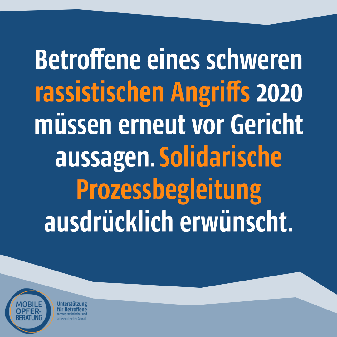 opferberatung's tweet photo. Am Mittwoch (12.10.) beginnt der zweite Prozess am Landgericht #Halle um den schweren rassistischen Angriff im Mai 2020 am Rennbahnkreuz. SOLIDARISCHE PROZESSBEGLEITUNG ist ausdrücklich erwünscht! Unsere PM dazu: https://t.co/3iEXeAnGwq #RechteGewalt
Was ist geschehen?⬇️(1/6) https://t.co/lUEiG8dG5p