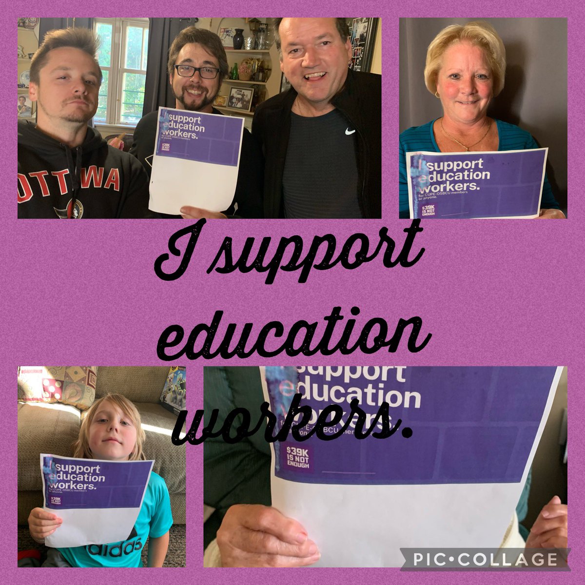 So I had the talk😬 Most people I spoke with, were shocked,at the salary that education workers make.#39kisnotenough @CUPEOntario @CUPE2357 #WeStandUnited #wesupporteducationworkers
