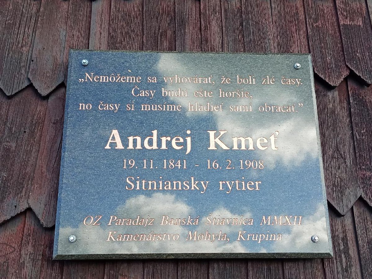 VladislavKlicka's tweet photo. Sitnianský rytíř Andrej Kmeť měl pravdu.
#sitno https://t.co/K2kdcLaxTh