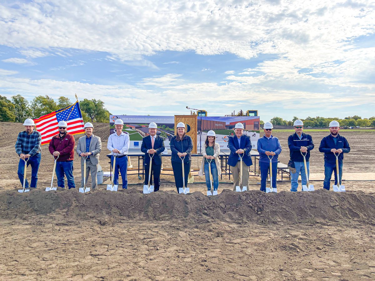 BuildHCI's tweet photo. The dust has settled and it's time to get to work on the New Preschool/Elementary School for Beatrice Public Schools. Many thanks to the partners that have worked hard to make this project come to fruition!
.
.
.
#buildhci #hausmann #groundbreaking #beatrice #bps https://t.co/5eseeDylu4