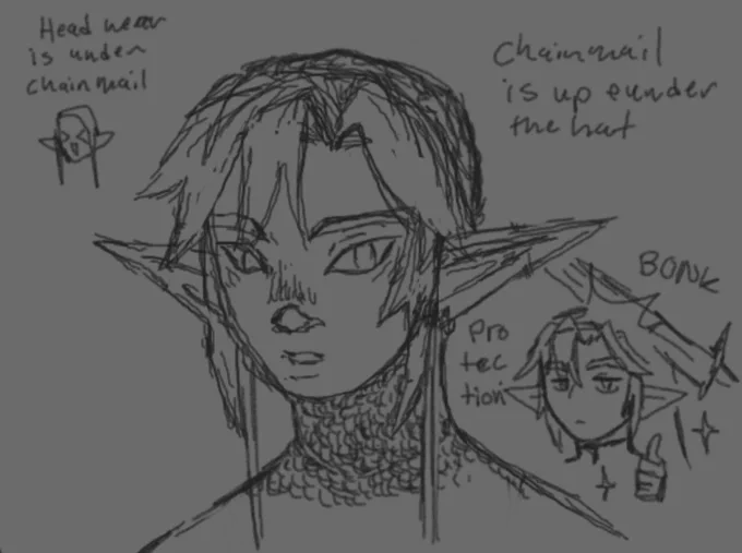 I tried redesigning botw Link but I realized I just drew twilight princess Link with more steps lol 