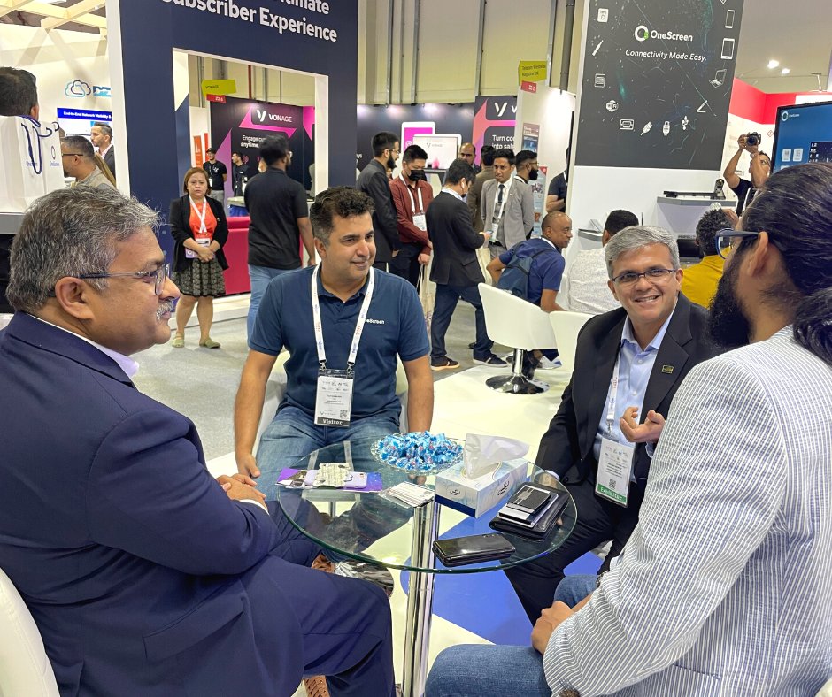 OneScreen_MEA's tweet photo. OneScreen management and different executives are at the OneScreen booth at @GITEX_GLOBAL. The team is super happy to interact with them and to have productive discussions!
#GITEX2022 #DigitalSolutions #OneScreenXGITEX #OneScreenMEA #GITEXGlobal #Dubai #DWTC https://t.co/1b4wESI9fB