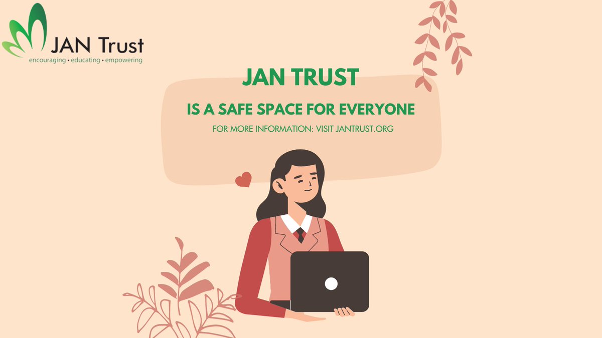 ForcedMarriages's tweet image. JAN Trust offers support and advice, and is a #safespace for everyone. For more information, go to our website.

#safetynetwork #support #womenempowerment #WomenSupportingWomen  #WomenWithConfidence